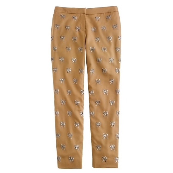 J.Crew Collection silk Sequin Bow Pants size 6 - Picture 16 of 16